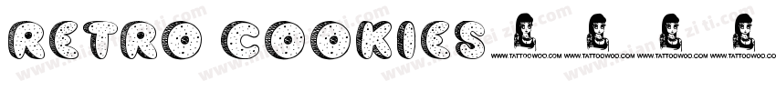 retro cookies字体转换